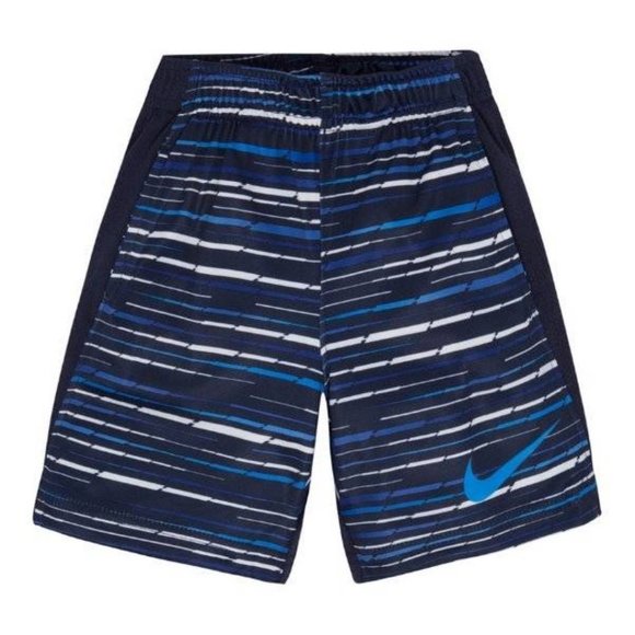 Nike Other - Boys Nike Shorts 4 Blue Striped Elastic Drawstring Waist Dri Fit Athletic
